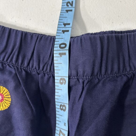 Madewell Shorts Womens Medium Blue Embroidered Elastic Waist Spring Summer - Picture 5 of 7